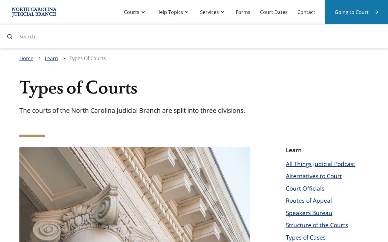 Pitt County civil docket North Carolina court structure information
