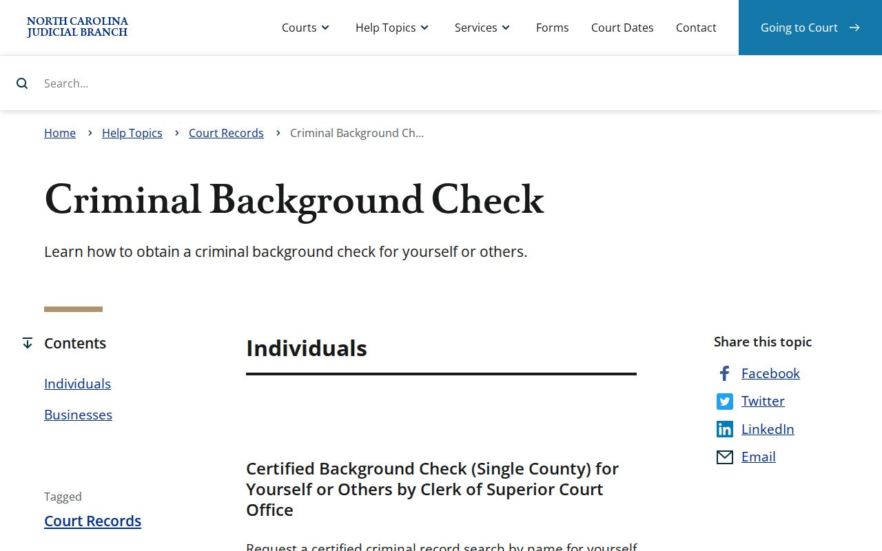 Pitt County criminal docket court records form information