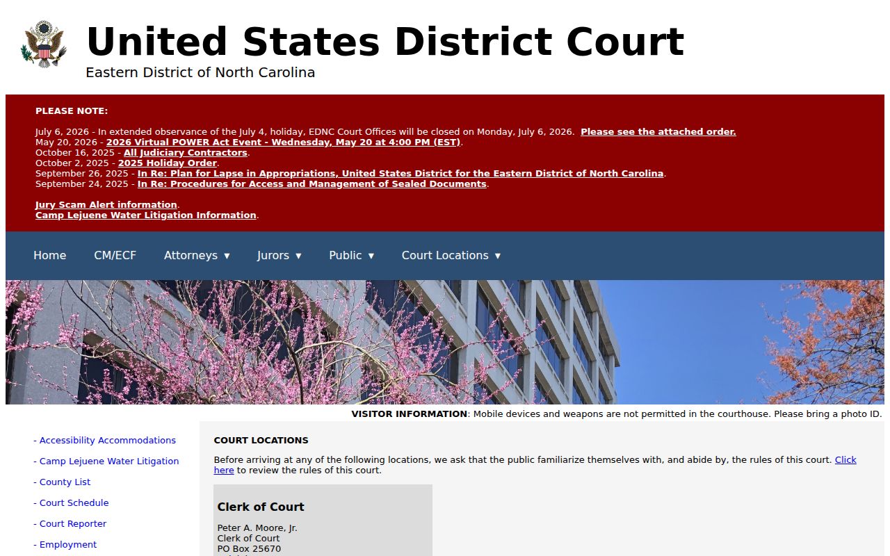 Greenville court docket search federal courthouse location