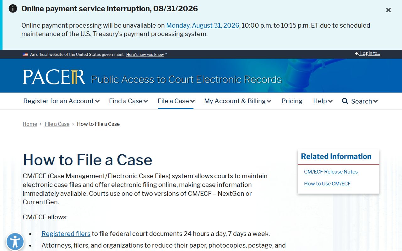 Grifton docket search federal CM ECF boundary source