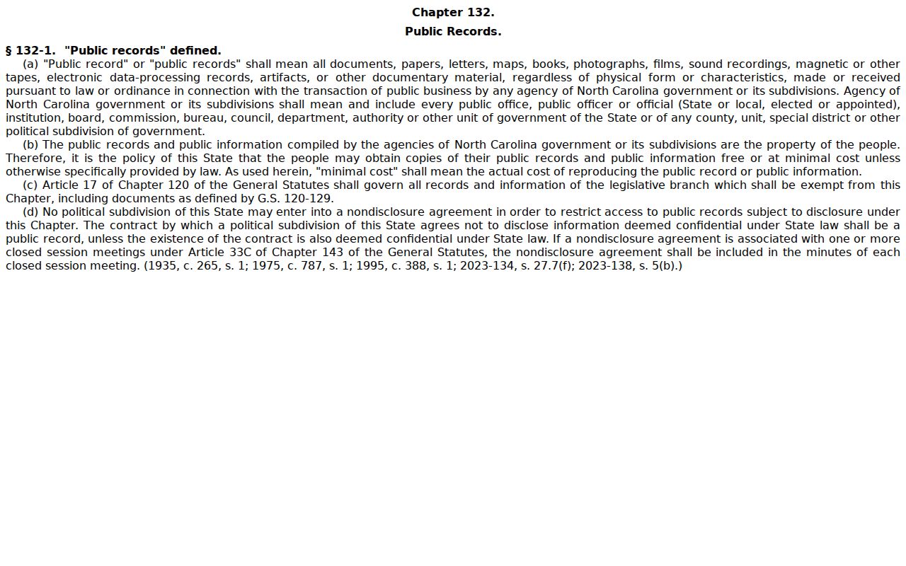 Pitt County court docket public records law reference